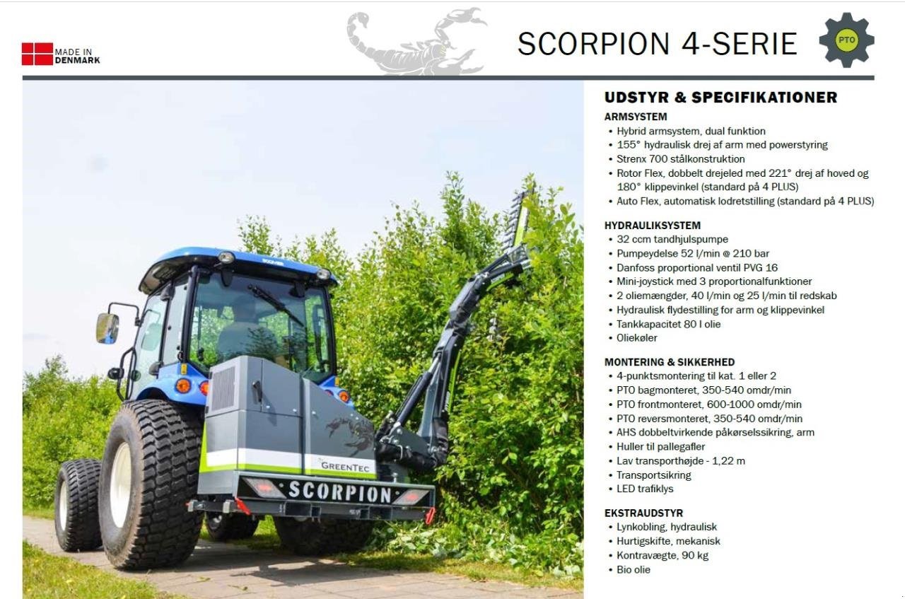 Sonstige Gartentechnik & Kommunaltechnik des Typs Greentec 330-4S PLUS, Gebrauchtmaschine in Hadsten (Bild 2)