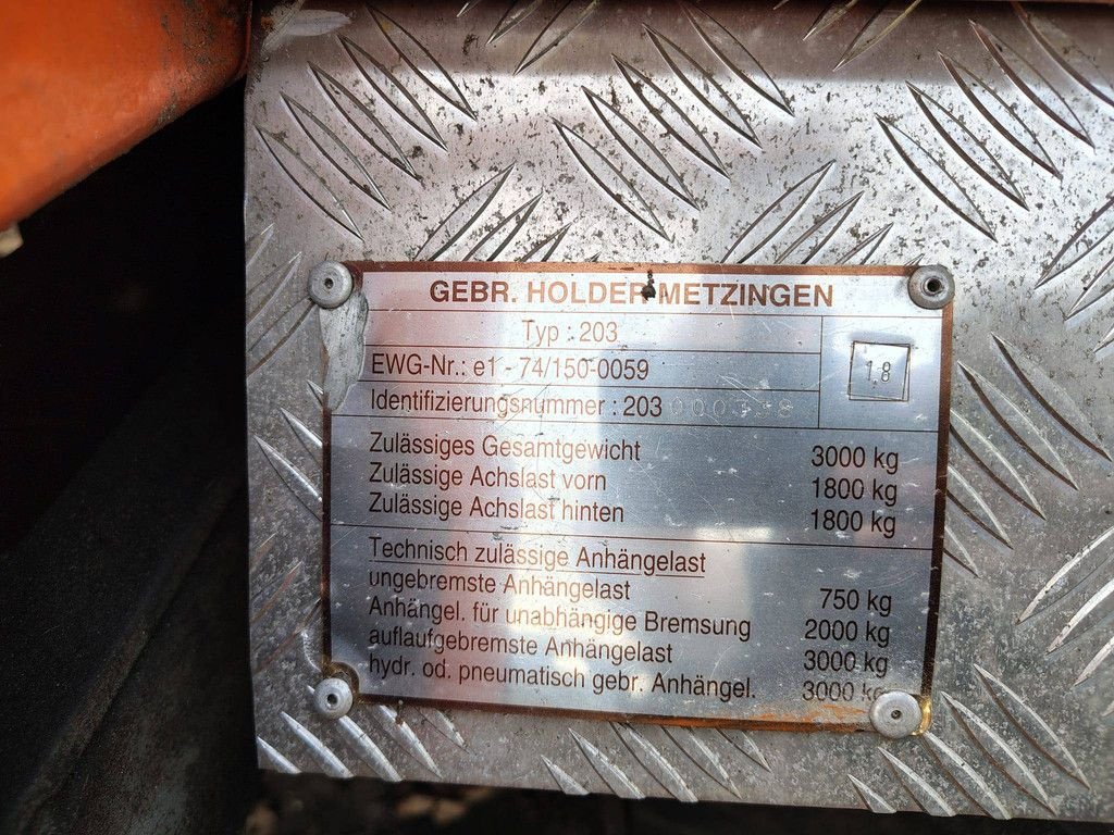 Sonstige Gartentechnik & Kommunaltechnik Türe ait Holder C340, Gebrauchtmaschine içinde Antwerpen (resim 9)