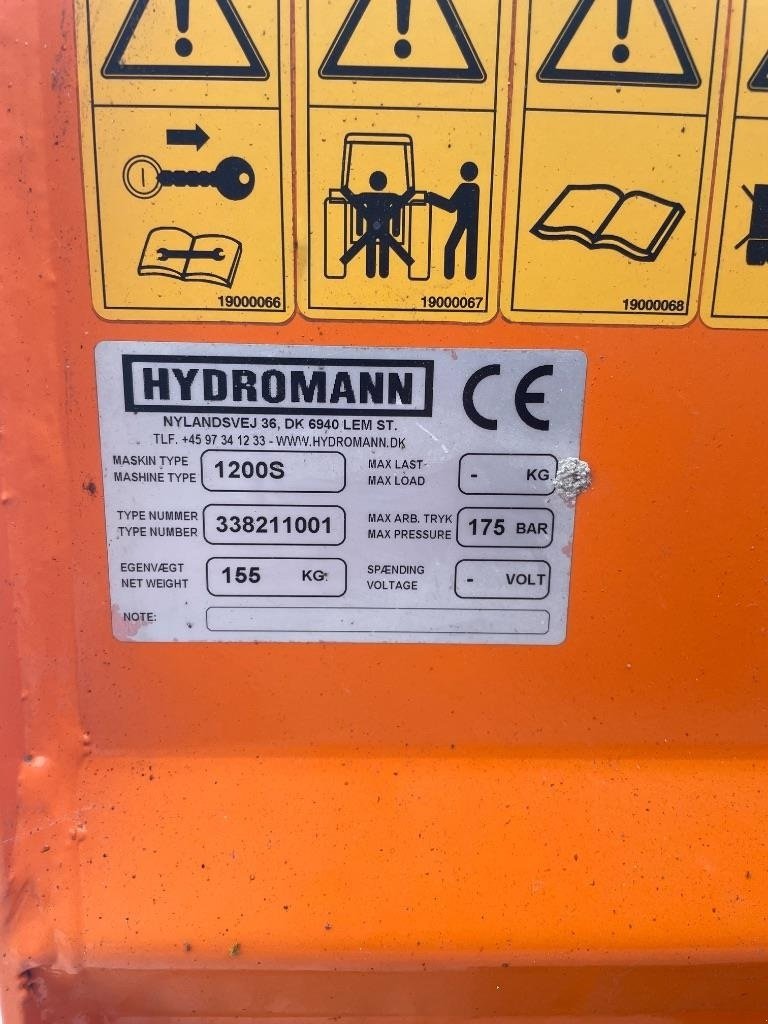 Sonstige Gartentechnik & Kommunaltechnik tip Hydromann 1200S, Gebrauchtmaschine in Vojens (Poză 5)