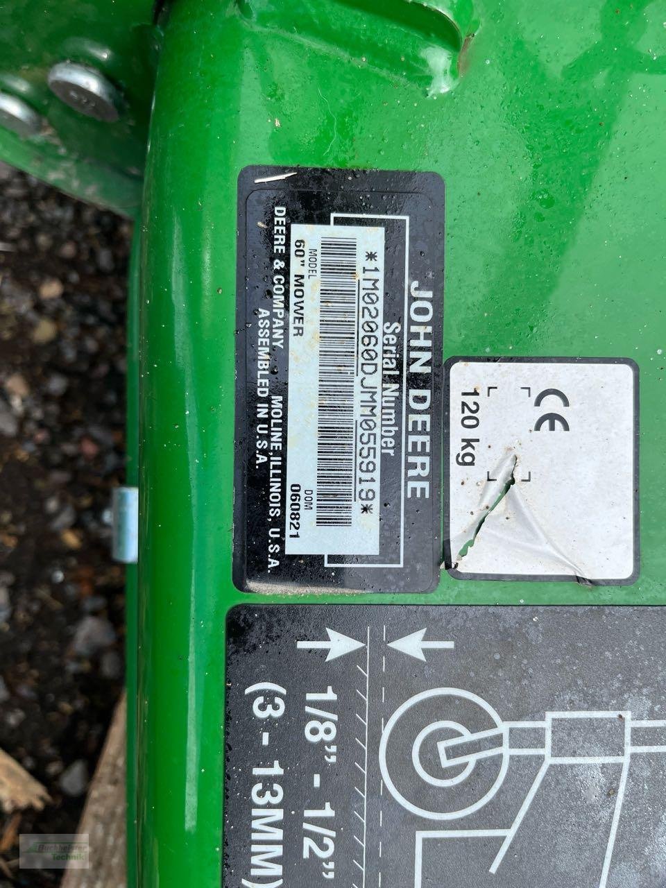 Sonstige Gartentechnik & Kommunaltechnik от тип John Deere Mähwerk 60 D Autoconnect, Gebrauchtmaschine в Coppenbruegge (Снимка 3)