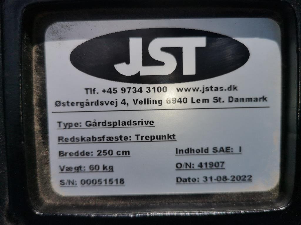 Sonstige Gartentechnik & Kommunaltechnik des Typs JST Gårdrive 2,5 meter, Gebrauchtmaschine in Glamsbjerg (Bild 4)