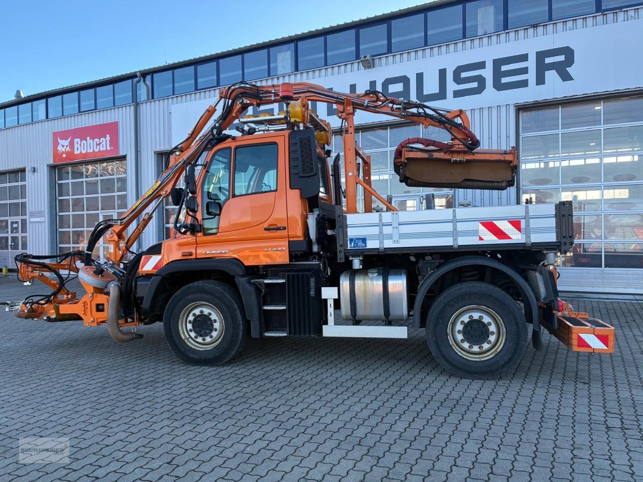 Sonstige Gartentechnik & Kommunaltechnik des Typs Mercedes-Benz Unimog U 427 mit Mulag Kombinationmähwerk MKM 700, Gebrauchtmaschine in Hagelstadt (Bild 9)