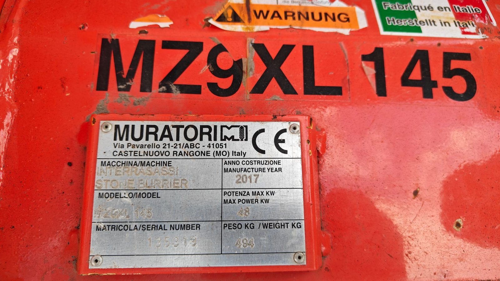 Sonstige Gartentechnik & Kommunaltechnik des Typs Muratori MZ9SXL-145, Gebrauchtmaschine in Holstebro (Bild 5)