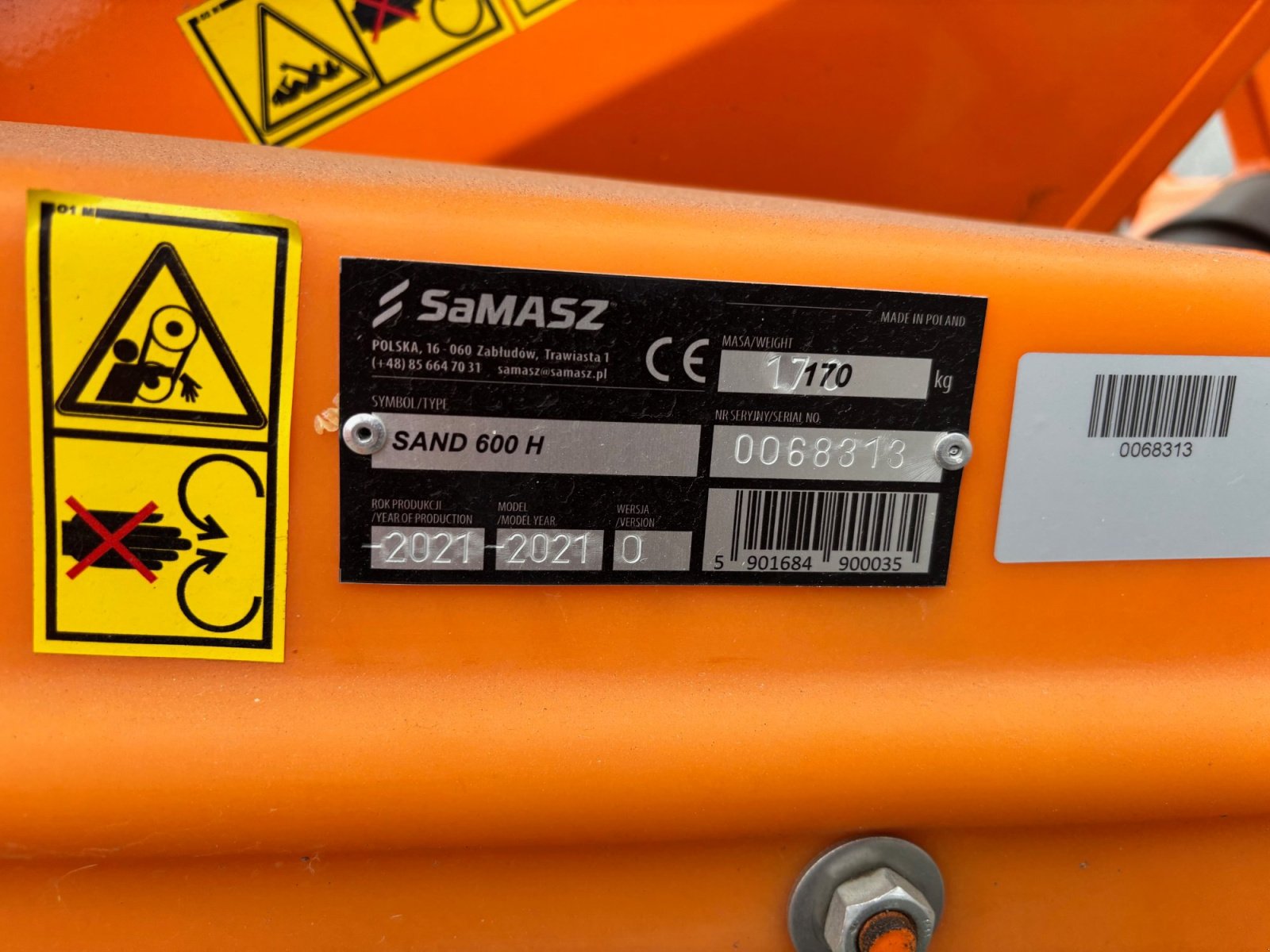 Sonstige Gartentechnik & Kommunaltechnik des Typs SaMASZ Sand 600H Sand/Kiesstreuer, Neumaschine in Gerasdorf (Bild 5)