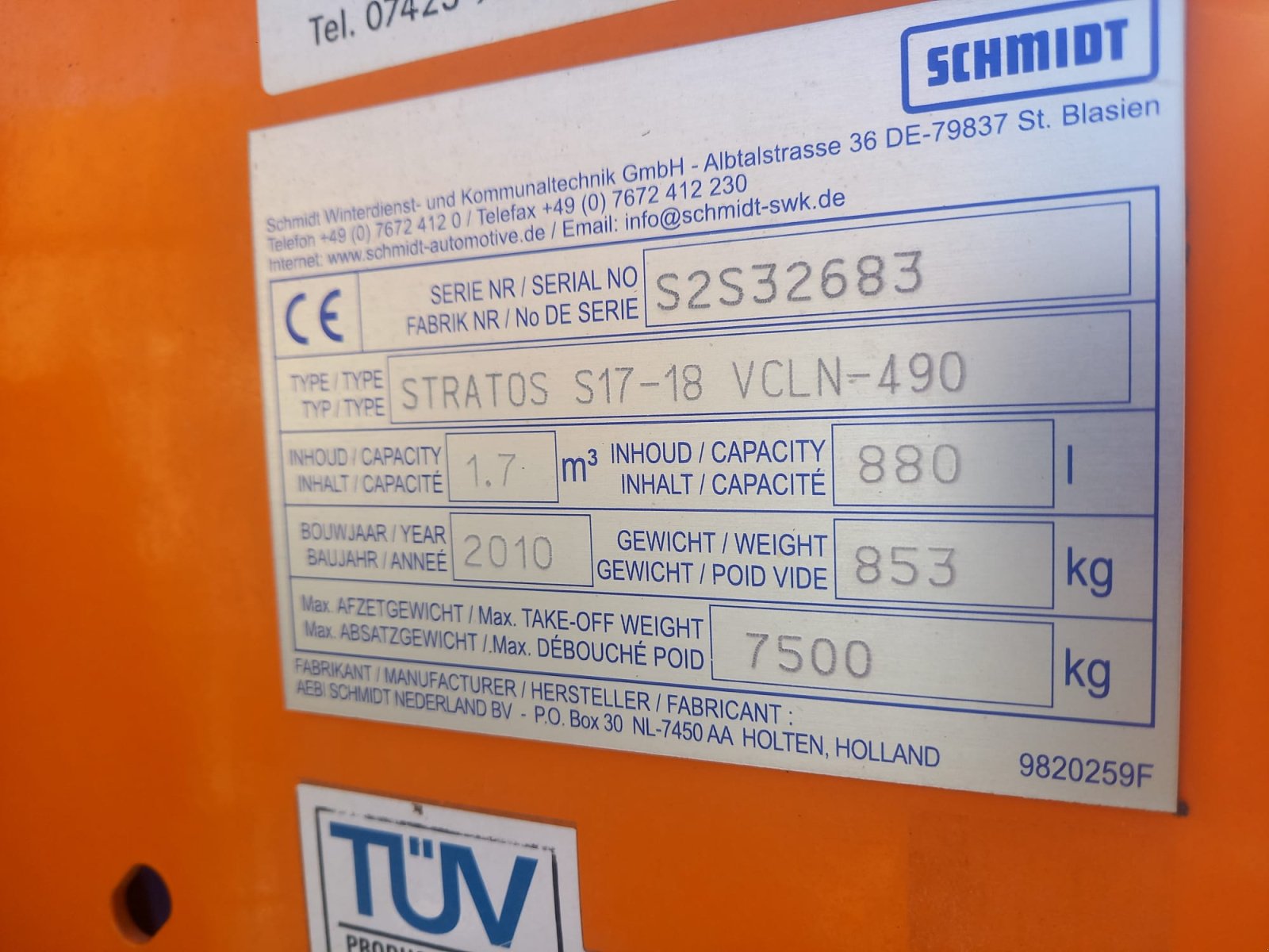 Sonstige Gartentechnik & Kommunaltechnik typu Schmidt Stratos S17-18, Gebrauchtmaschine v Unterammergau (Obrázek 2)
