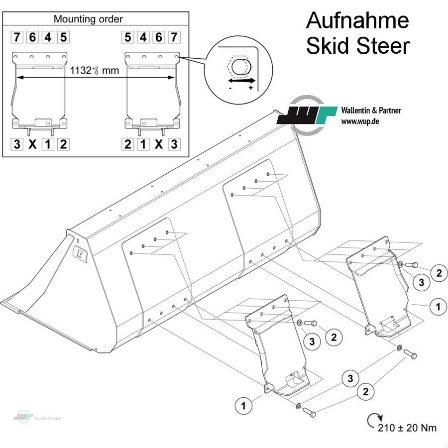 Sonstige Gartentechnik & Kommunaltechnik del tipo Sonstige ALÖ Frontladerschaufel 1,20 m Skid-Steer, Neumaschine In Wesenberg (Immagine 3)