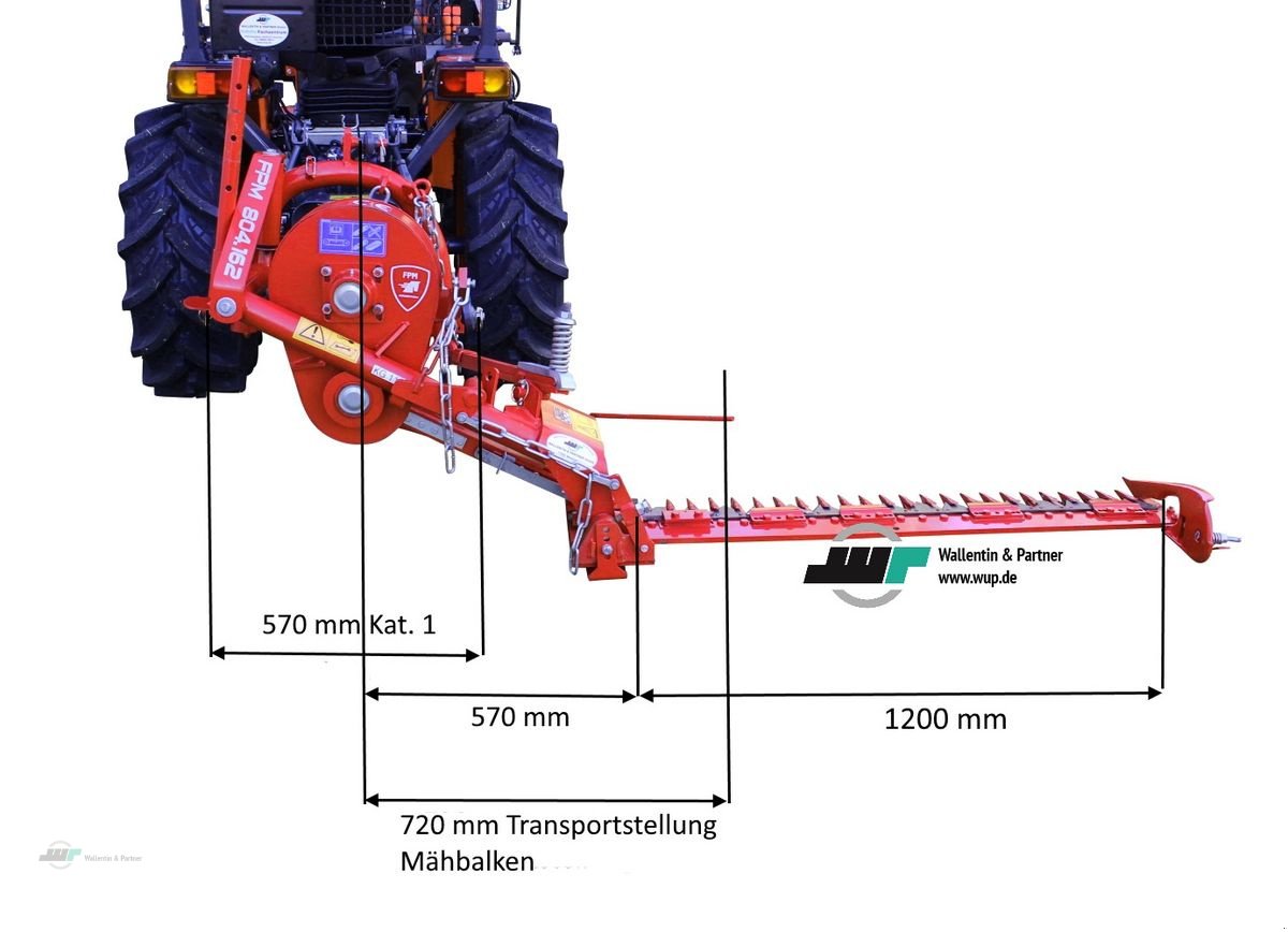 Sonstige Gartentechnik & Kommunaltechnik des Typs Sonstige Balkenmäher 1,20 m Fingerbalkenmähwerk, Neumaschine in Wesenberg (Bild 10)