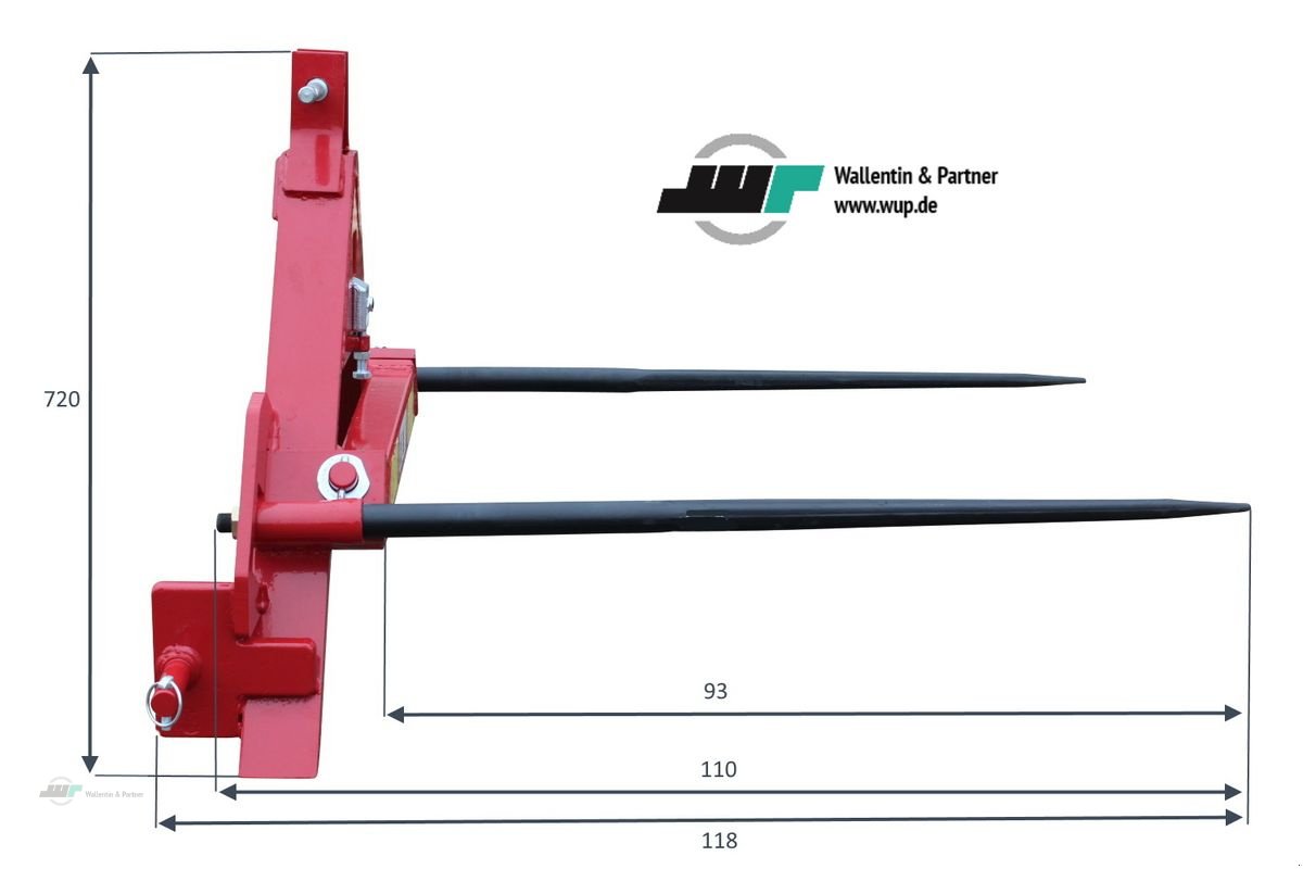 Sonstige Gartentechnik & Kommunaltechnik typu Sonstige Ballentransportgabel Front- und Heckanbau Kat. 1, Neumaschine v Wesenberg (Obrázek 3)