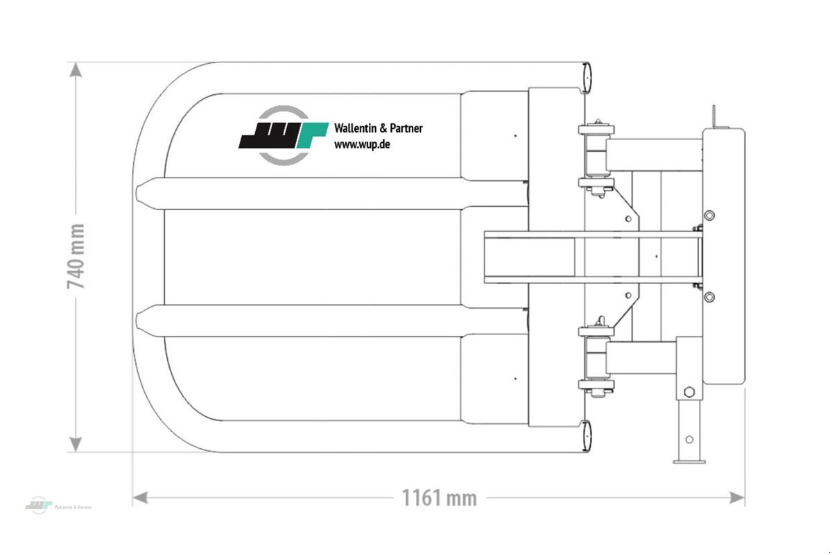 Sonstige Gartentechnik & Kommunaltechnik des Typs Sonstige Ballenzange Heuballengreifer 0,90 - 1,80 m, Neumaschine in Wesenberg (Bild 2)