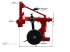 Sonstige Gartentechnik & Kommunaltechnik des Typs Sonstige Beetpflug 1 Schar 20cm verstellbar Pflug 15 Ps, Neumaschine in Wesenberg (Bild 3)