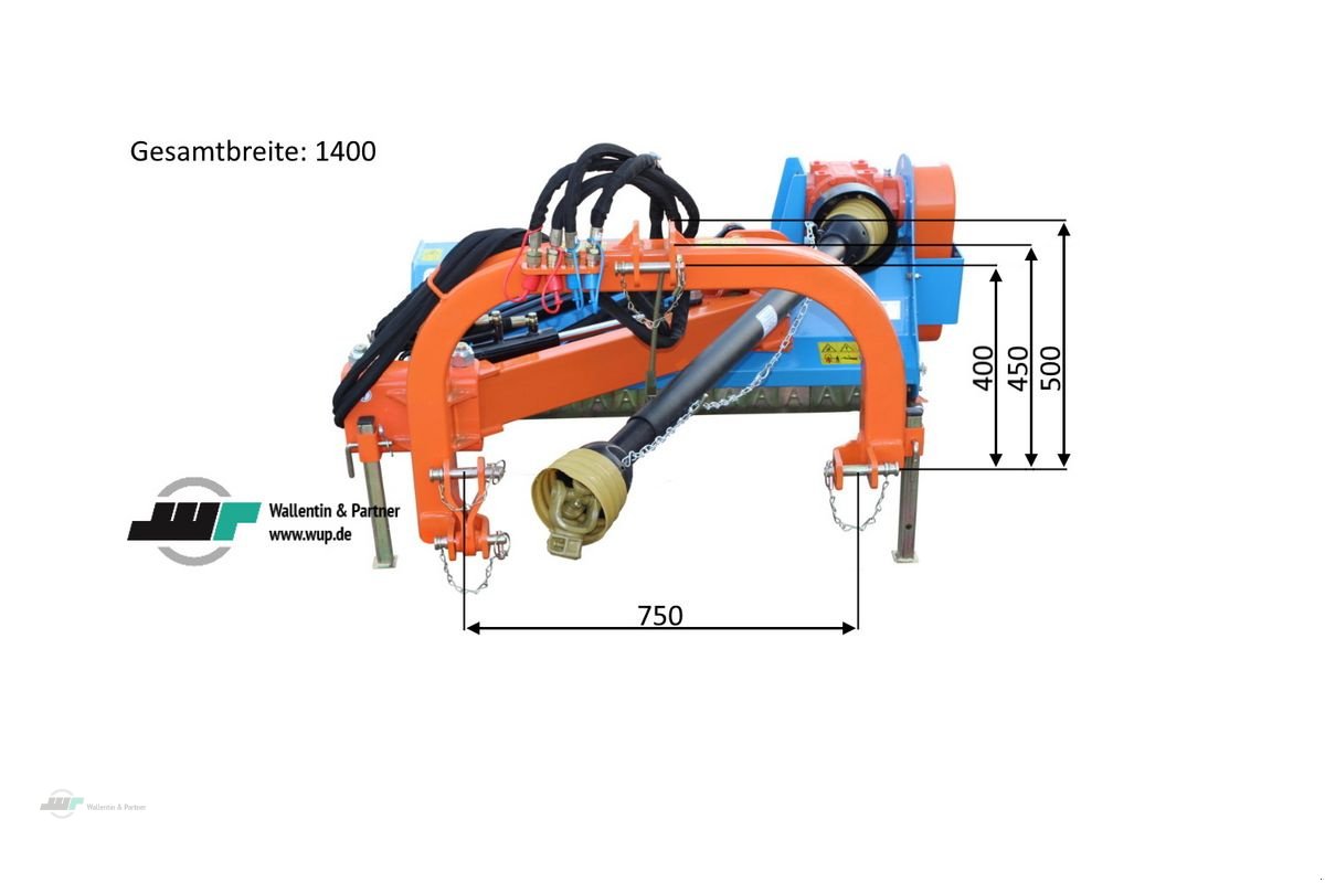 Sonstige Gartentechnik & Kommunaltechnik typu Sonstige Böschungsmulcher Böschungsmäher 125 KDS Stark, Neumaschine v Wesenberg (Obrázek 3)