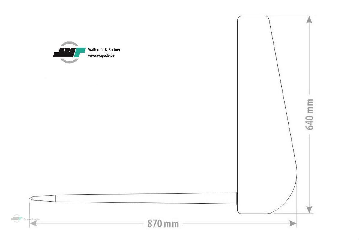 Sonstige Gartentechnik & Kommunaltechnik типа Sonstige Dunggabel 1,20 m Euroaufnahme Gewiccht: 90 kg, Neumaschine в Wesenberg (Фотография 3)