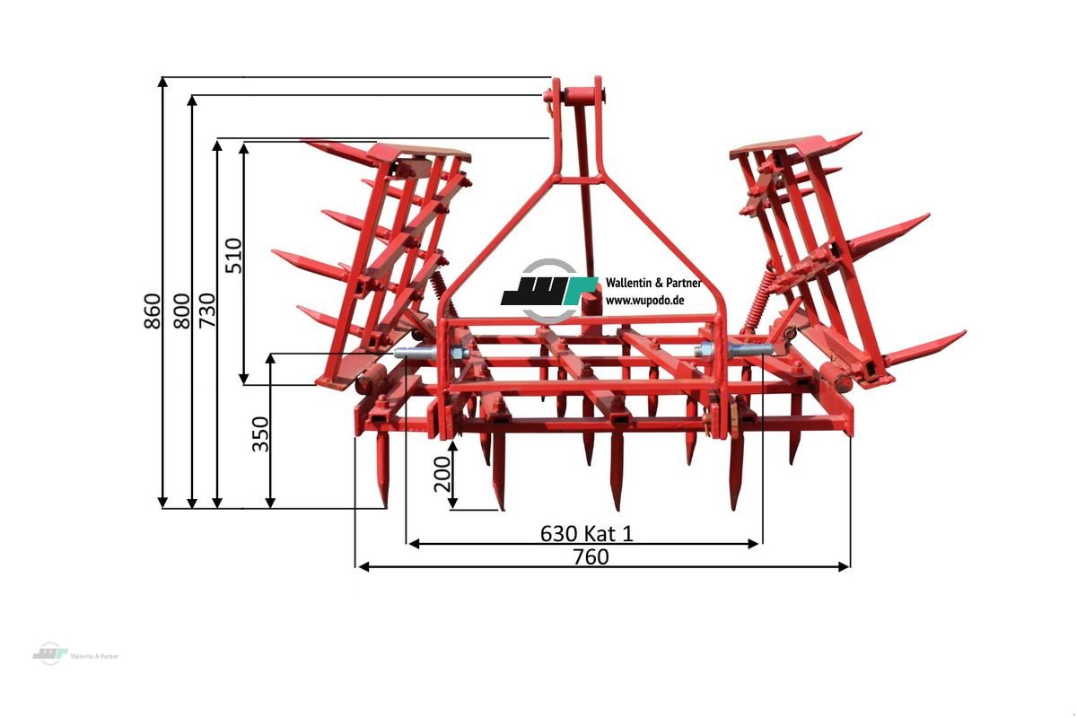 Sonstige Gartentechnik & Kommunaltechnik des Typs Sonstige Egge dreiteilig 1,6 m Feldegge Wiesenschleppe, Neumaschine in Wesenberg (Bild 3)