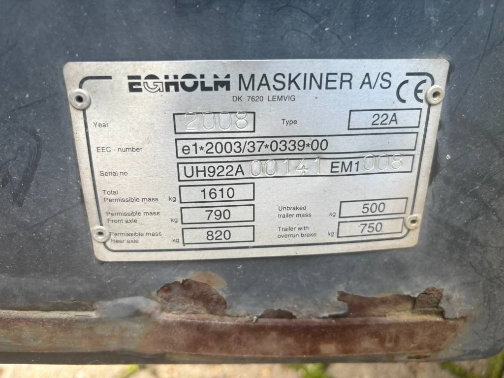 Sonstige Gartentechnik & Kommunaltechnik typu Sonstige Egholm 2200 T, Gebrauchtmaschine v Ribe (Obrázek 21)
