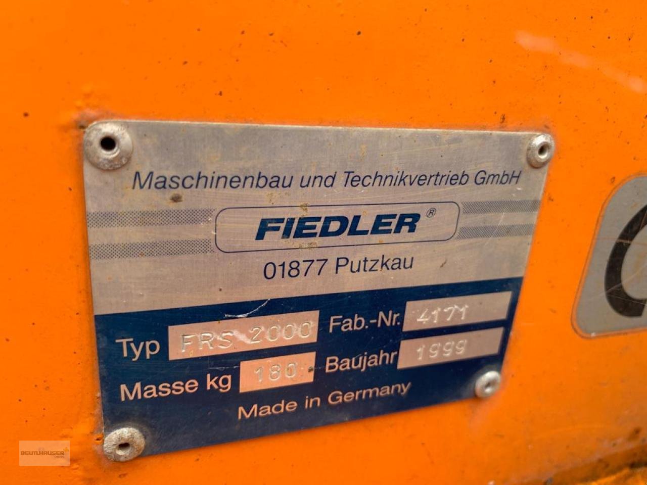 Sonstige Gartentechnik & Kommunaltechnik des Typs Sonstige Fiedler Schneepflug FRS 2000, Gebrauchtmaschine in Hagelstadt (Bild 7)
