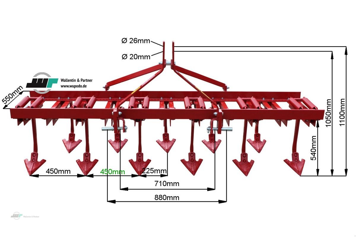 Sonstige Gartentechnik & Kommunaltechnik typu Sonstige Grubber 2,45 m Flügelschargrubber, Neumaschine v Wesenberg (Obrázek 4)