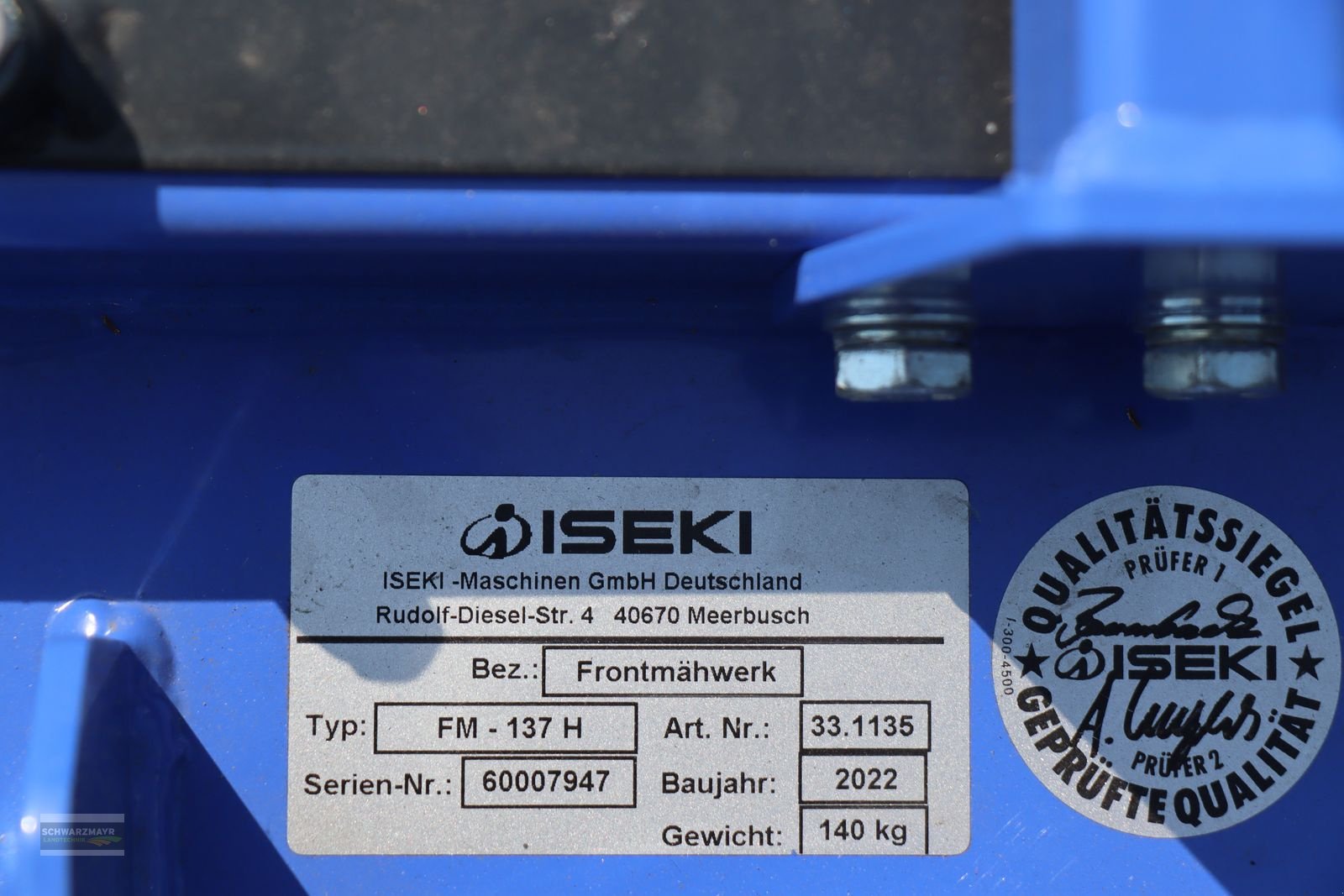 Sonstige Gartentechnik & Kommunaltechnik des Typs Sonstige Iseki FM 137 PRO-H, Neumaschine in Gampern (Bild 8)