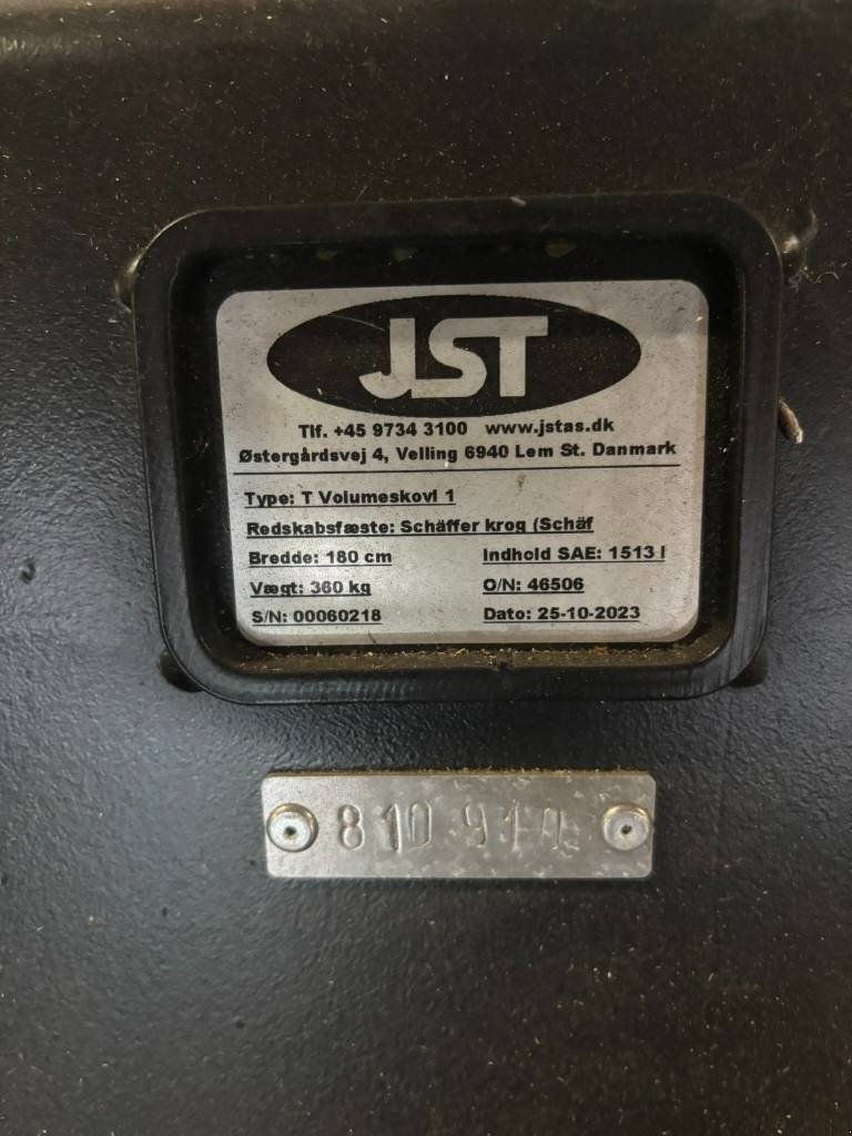 Sonstige Gartentechnik & Kommunaltechnik typu Sonstige JST T1 volumeskovl JST  180 cm T1, Gebrauchtmaschine v Ribe (Obrázek 3)