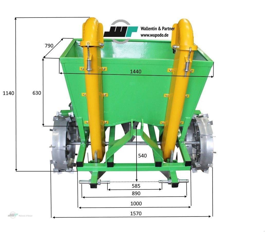 Sonstige Gartentechnik & Kommunaltechnik des Typs Sonstige Kartoffellegemaschine zweireihig 70-75cm ab 43PS, Neumaschine in Wesenberg (Bild 2)