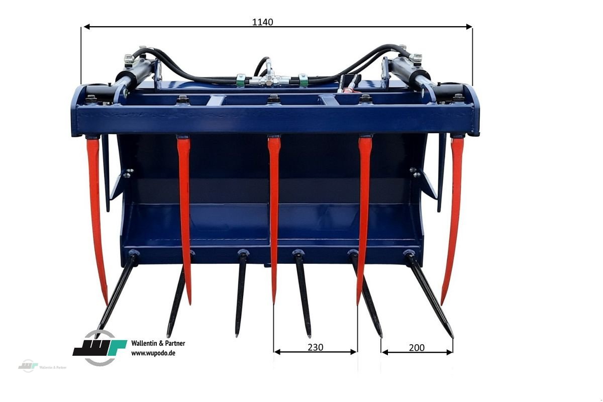 Sonstige Gartentechnik & Kommunaltechnik des Typs Sonstige Krokodilgebiss Silozange 1,20m Euroaufnahme, Neumaschine in Wesenberg (Bild 4)