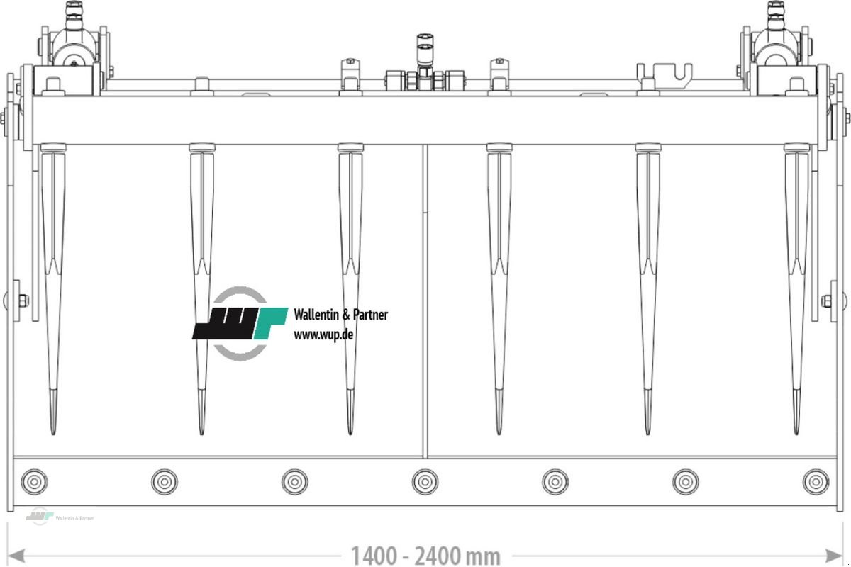 Sonstige Gartentechnik & Kommunaltechnik des Typs Sonstige Krokodilgebiss Silozange 1,20m Euroaufnahme, Neumaschine in Wesenberg (Bild 6)