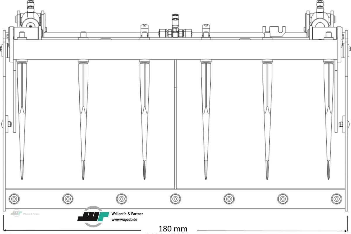 Sonstige Gartentechnik & Kommunaltechnik des Typs Sonstige Krokodilgebiss Silozange 1,80 m Euroaufnahme, Neumaschine in Wesenberg (Bild 4)