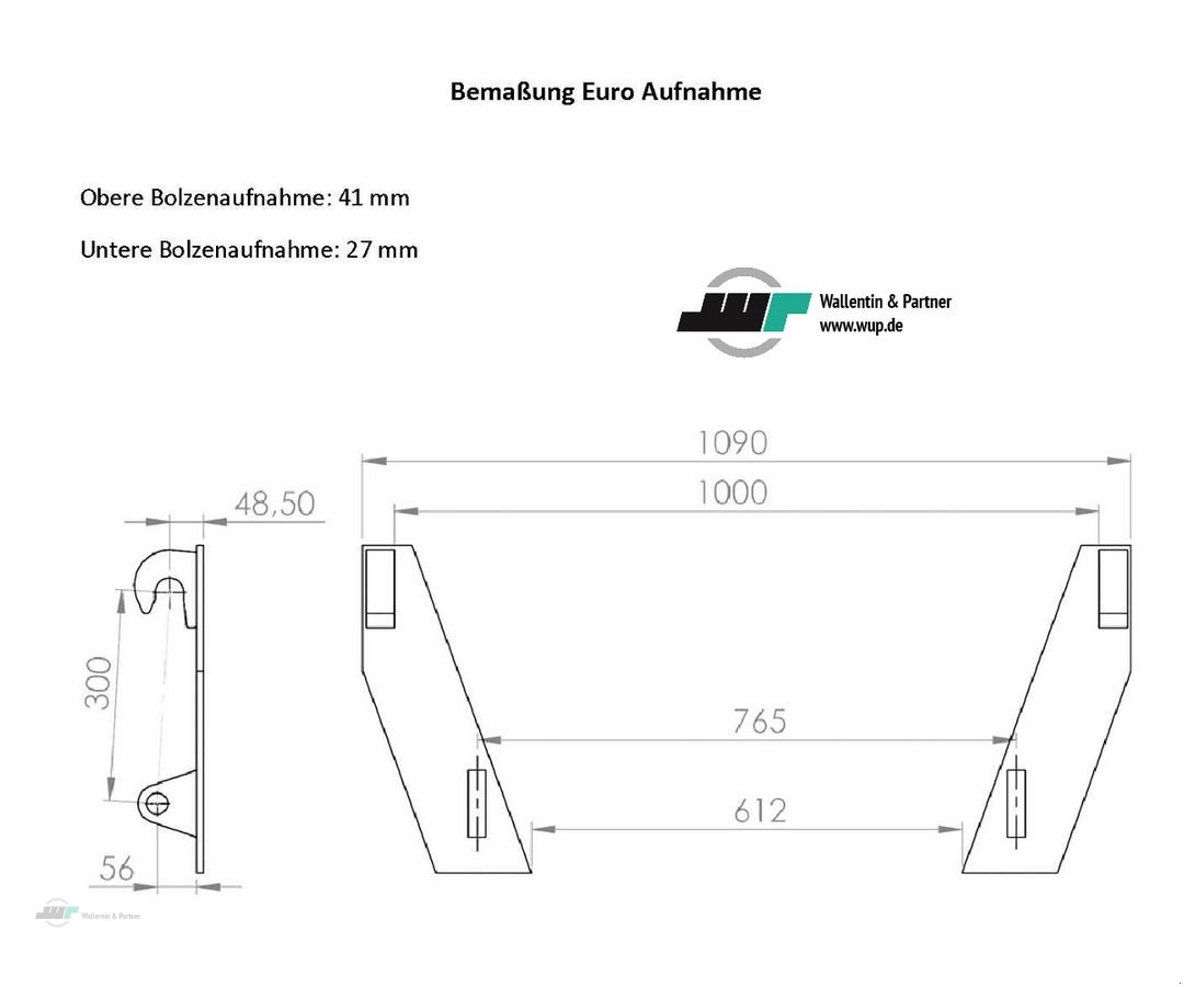 Sonstige Gartentechnik & Kommunaltechnik des Typs Sonstige Krokodilgebiss Silozange 1,80 m Euroaufnahme, Neumaschine in Wesenberg (Bild 7)