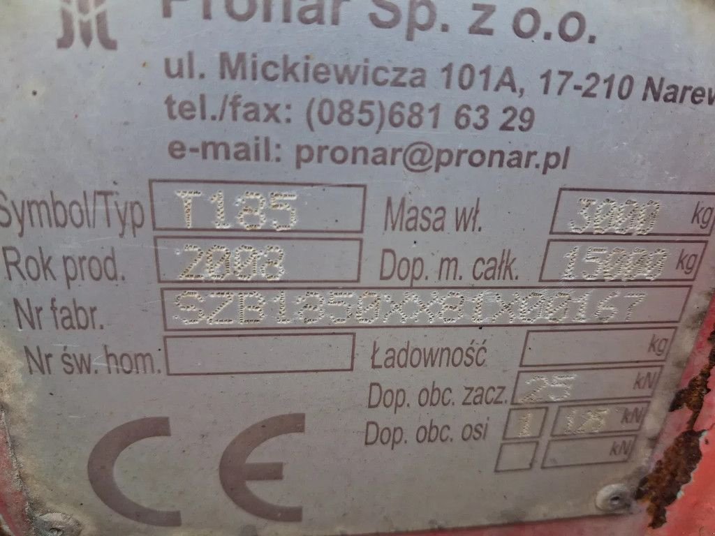 Sonstige Gartentechnik & Kommunaltechnik типа Sonstige Pronar T185 haakarm/kipper, Gebrauchtmaschine в Lunteren (Фотография 5)