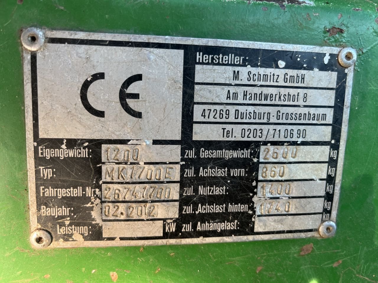 Sonstige Gartentechnik & Kommunaltechnik za tip Sonstige Schmitz Mini Kipper 1700E, Gebrauchtmaschine u Stellendam (Slika 3)