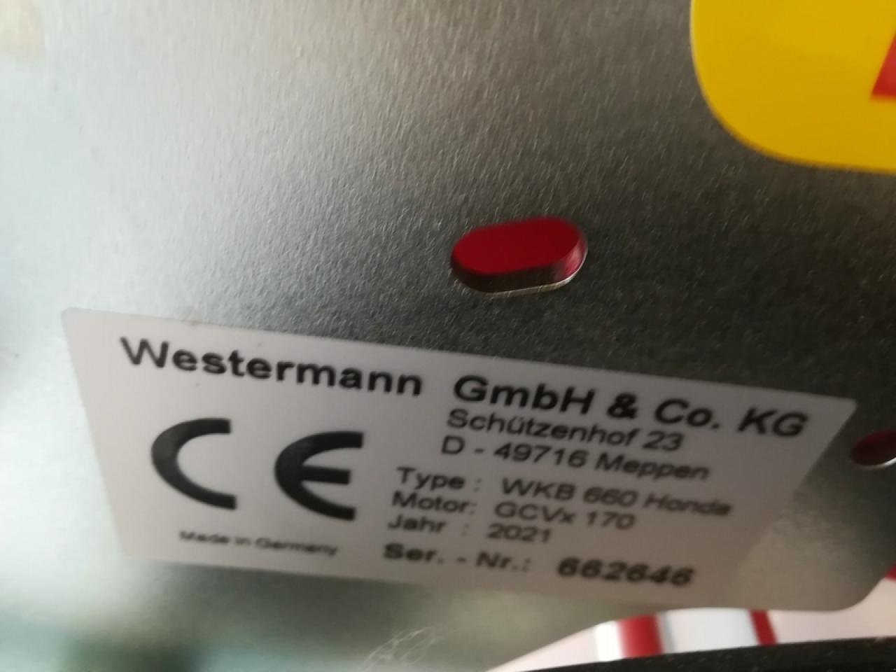 Sonstige Gartentechnik & Kommunaltechnik tip Sonstige WESTERMANN WKB 660, Neumaschine in Vehlow (Poză 5)