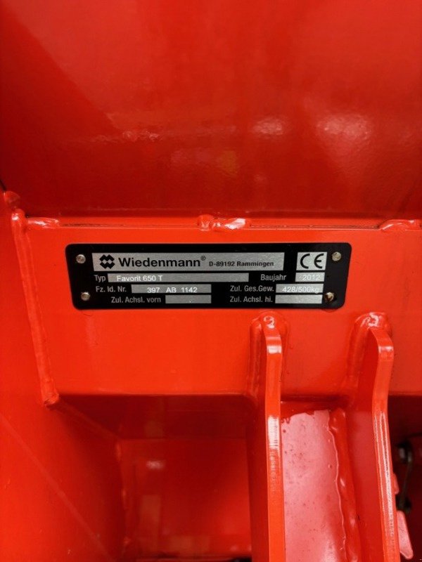 Sonstige Gartentechnik & Kommunaltechnik типа Wiedenmann Favorit 650, Gebrauchtmaschine в Kleinandelfingen (Фотография 1)