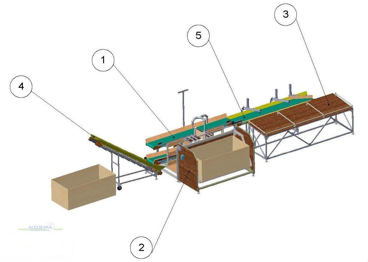 Sonstige Gemüsetechnik Türe ait NOSMA Kohlputztechnik PS2-2,2, Neumaschine içinde Gangelt (resim 3)