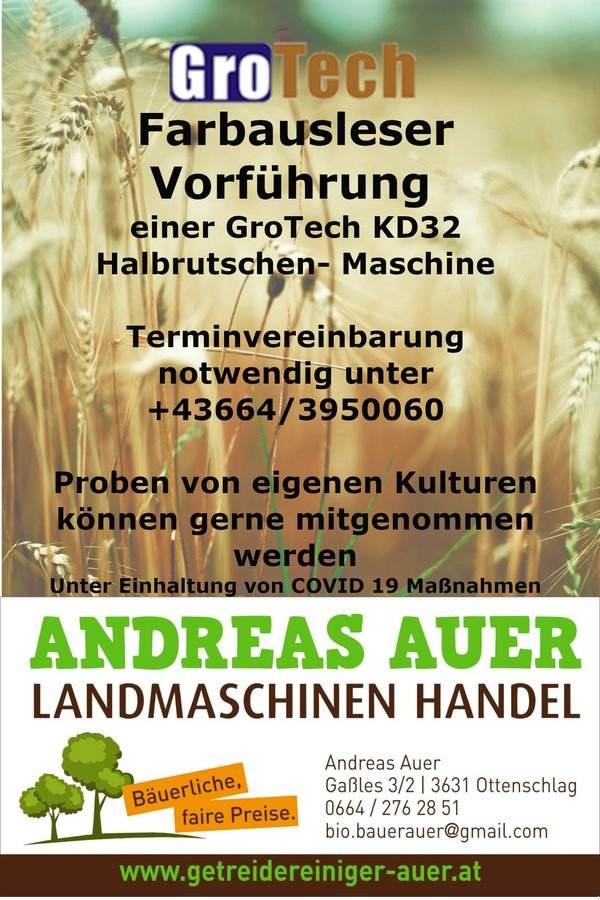 Sonstige Getreidelagertechnik tip Auer Grotech Farbsortierer KD32, Neumaschine in Ottenschlag (Poză 7)