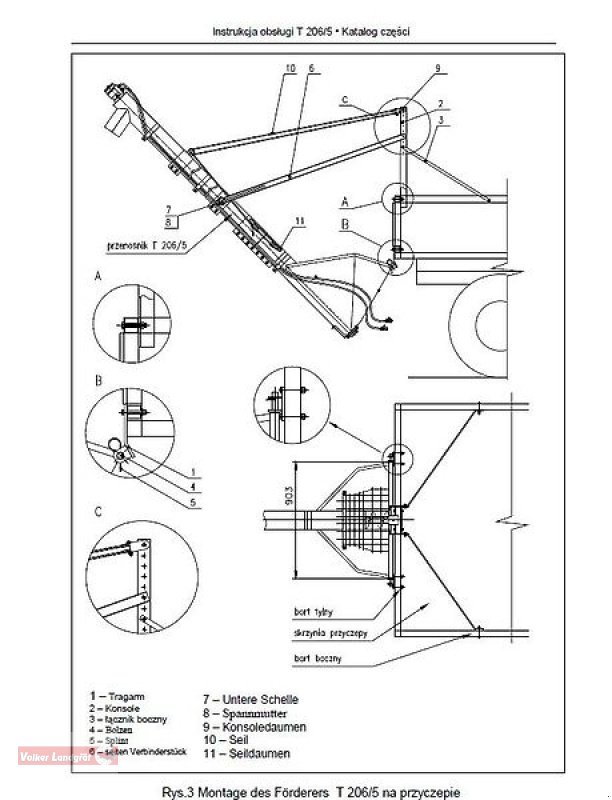 Sonstige Getreidelagertechnik του τύπου POM Augustów Überladeschnecke T 206/5 Edelstahl starr 3 m Ø 140 mm, Neumaschine σε Ostheim/Rhön (Φωτογραφία 8)