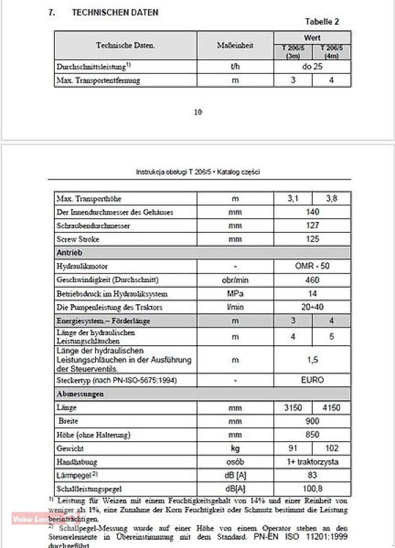 Sonstige Getreidelagertechnik του τύπου POM Augustów Überladeschnecke T 206/5 Edelstahl starr 3 m Ø 140 mm, Neumaschine σε Ostheim/Rhön (Φωτογραφία 6)