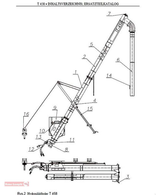 Sonstige Getreidelagertechnik des Typs POM Augustów Überladeschnecke T 458 Edelstahl klappbar 4 m Ø 140 mm, Neumaschine in Ostheim/Rhön (Bild 8)