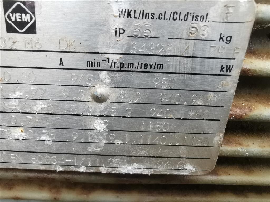 Sonstige Getreidelagertechnik του τύπου Sonstige 5,5 hk kornblæser, Gebrauchtmaschine σε Egtved (Φωτογραφία 5)