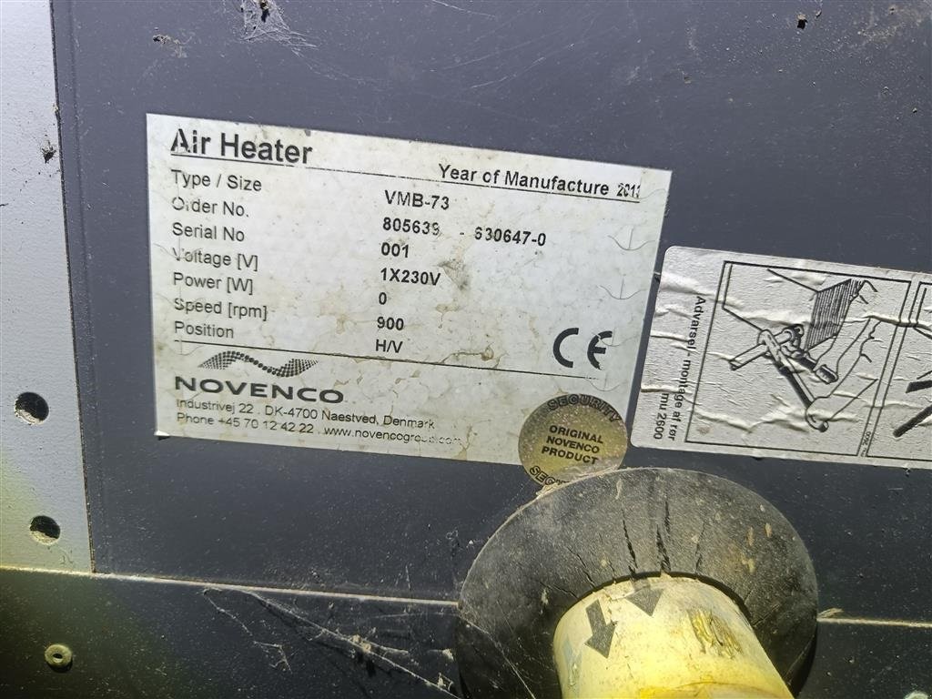 Sonstige Getreidelagertechnik του τύπου Sonstige Kalorifere 5 stk. Novenco VMB-73, Gebrauchtmaschine σε Egtved (Φωτογραφία 4)