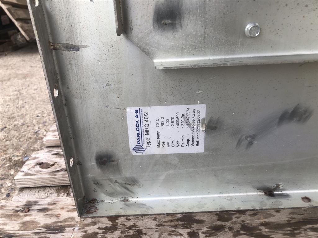 Sonstige Getreidelagertechnik Türe ait Sonstige Parlock beluftningsblæser 4 KW  5HK, Gebrauchtmaschine içinde Egtved (resim 5)