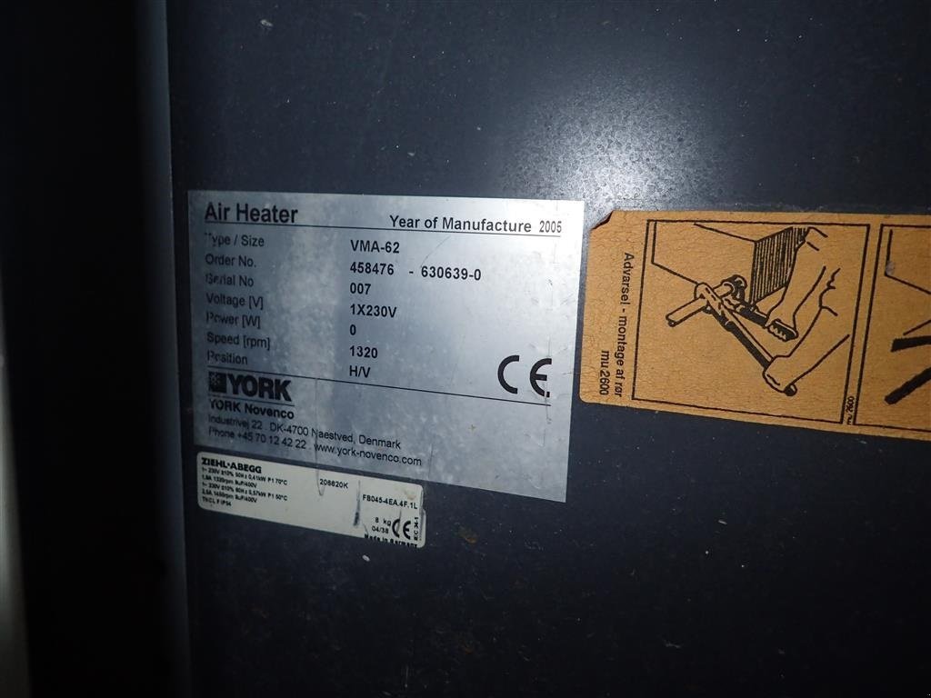 Sonstige Getreidelagertechnik des Typs Sonstige Varmekalorifere med blæser, Gebrauchtmaschine in Egtved (Bild 3)