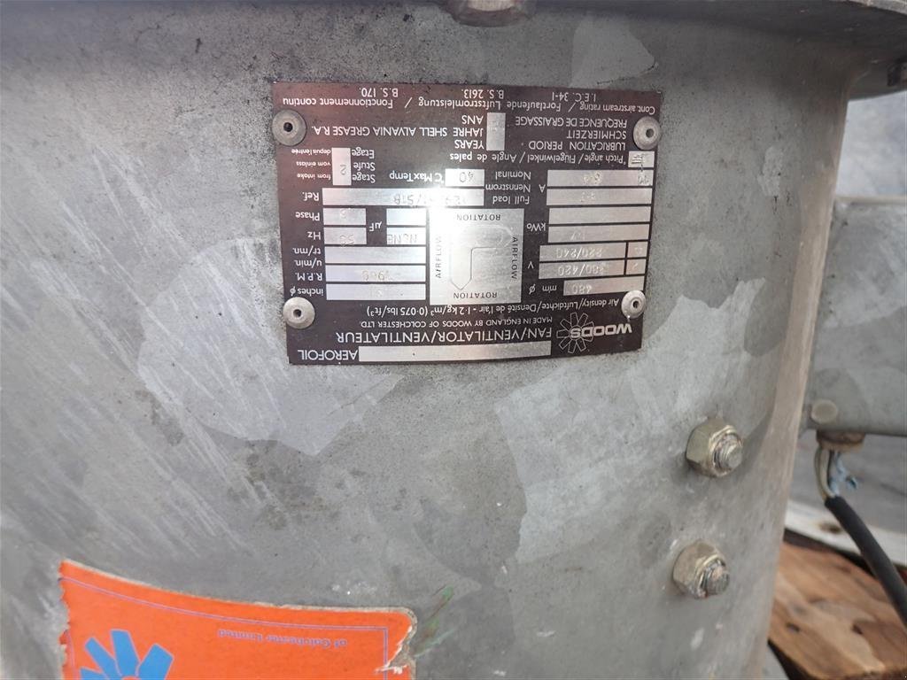 Sonstige Getreidelagertechnik typu Sonstige Vognblæser, Axialblæser 1,7 kw., Gebrauchtmaschine v Egtved (Obrázek 4)