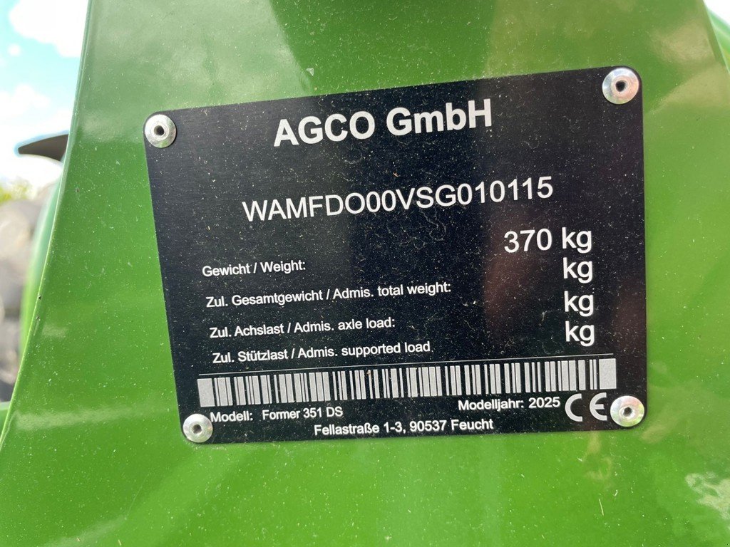 Sonstige Grünlandtechnik & Futtererntetechnik Türe ait Fendt Former 351 DS, Gebrauchtmaschine içinde Balterswil (resim 4)