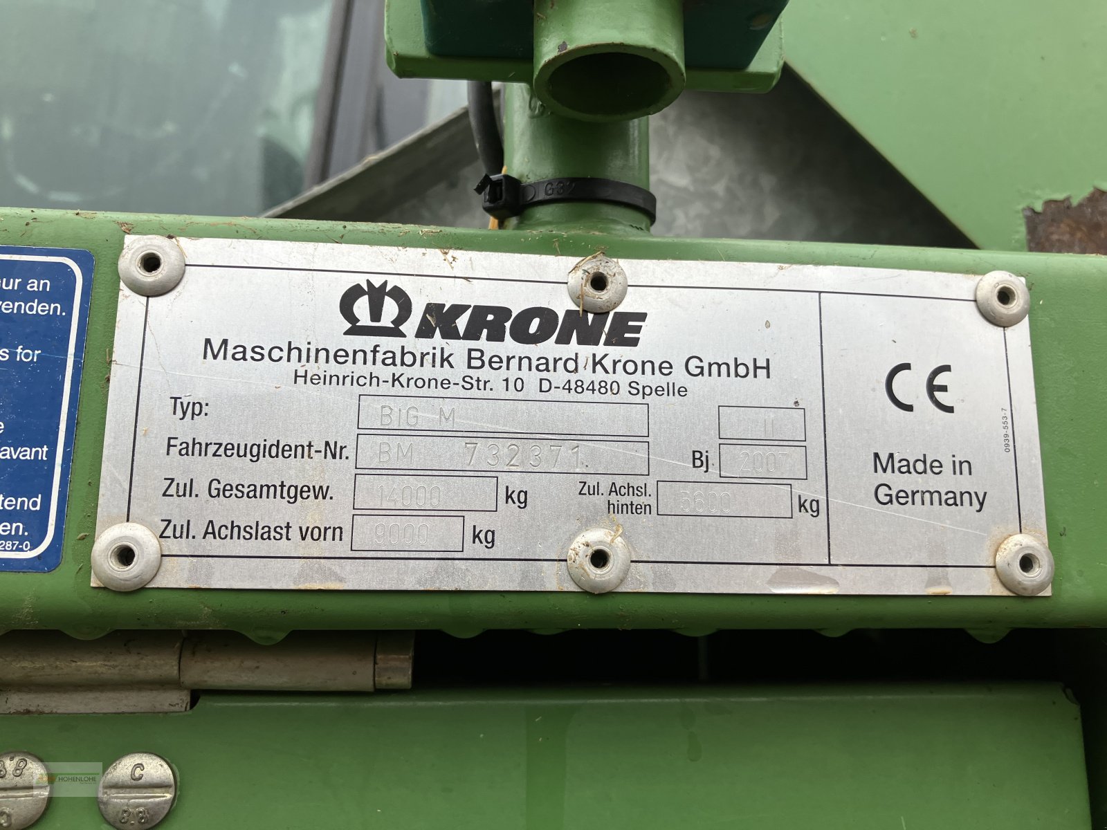 Sonstige Grünlandtechnik & Futtererntetechnik tip Krone Big M 2, Gebrauchtmaschine in Untereisesheim (Poză 8)