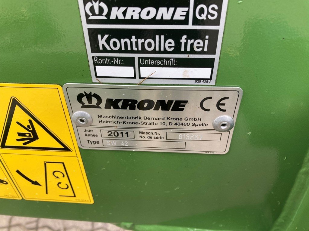 Sonstige Grünlandtechnik & Futtererntetechnik typu Krone Swadro    42/13, Gebrauchtmaschine v Kleinandelfingen (Obrázek 4)