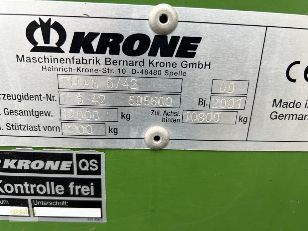 Sonstige Grünlandtechnik & Futtererntetechnik des Typs Krone Titan All in 42 GD, Gebrauchtmaschine in Euskirchen (Bild 8)