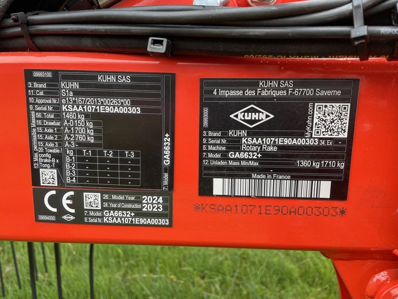 Sonstige Grünlandtechnik & Futtererntetechnik типа Kuhn GA 6632+ Giroschwader, Neumaschine в Chur (Фотография 11)