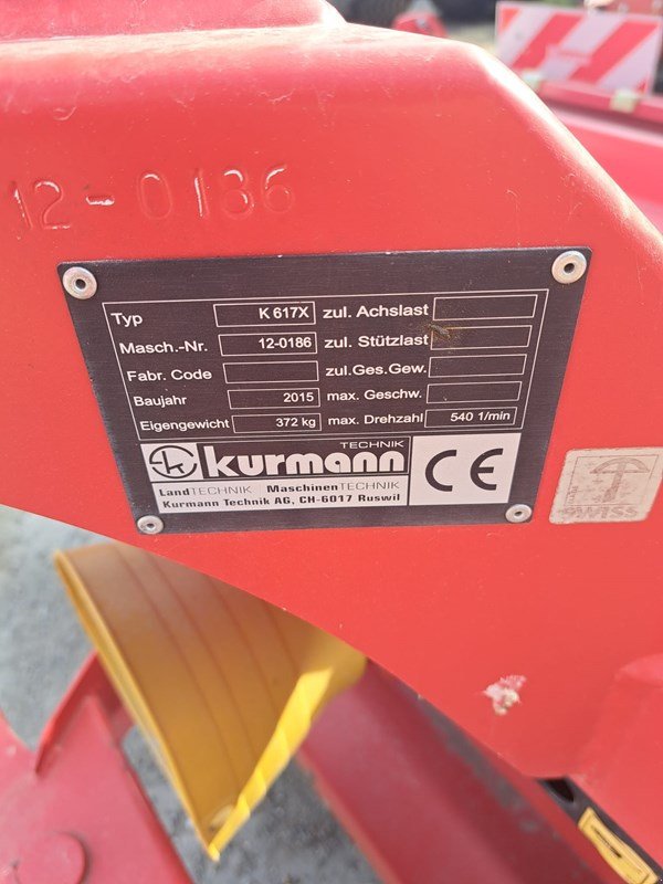 Sonstige Grünlandtechnik & Futtererntetechnik des Typs Kurmann K 617X, Gebrauchtmaschine in Susten (Bild 5)
