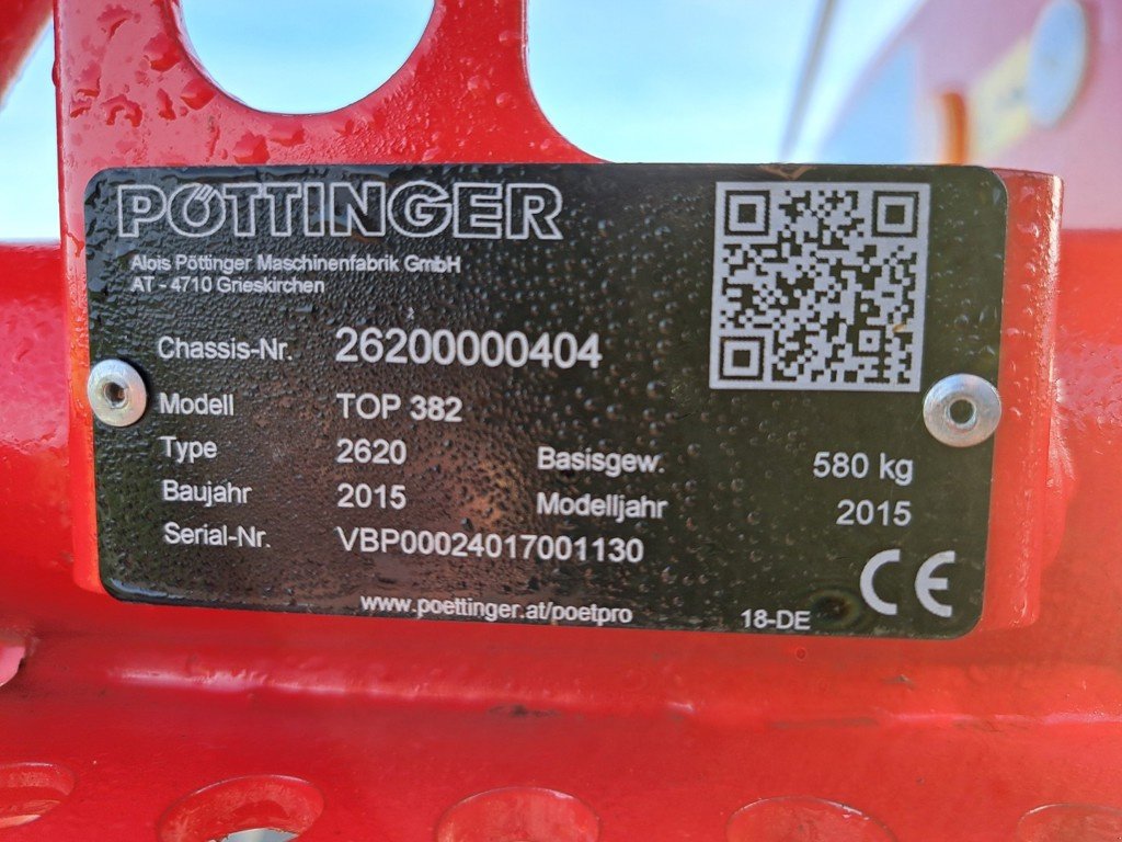 Sonstige Grünlandtechnik & Futtererntetechnik of the type Pöttinger Top 382, Gebrauchtmaschine in Oetwil am See (Picture 8)