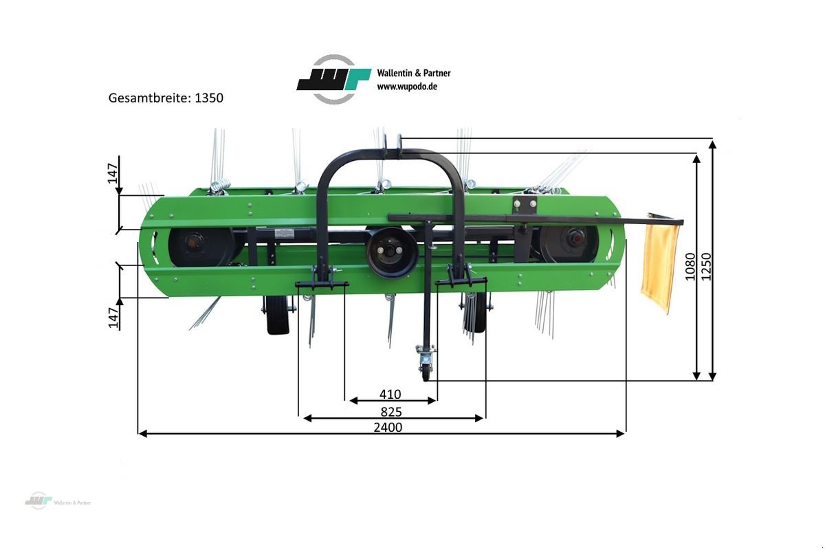 Sonstige Grünlandtechnik & Futtererntetechnik tip Sonstige Bandschwader Bandrechen 210 cm - 280 cm ab 25 PS, Neumaschine in Wesenberg (Poză 2)