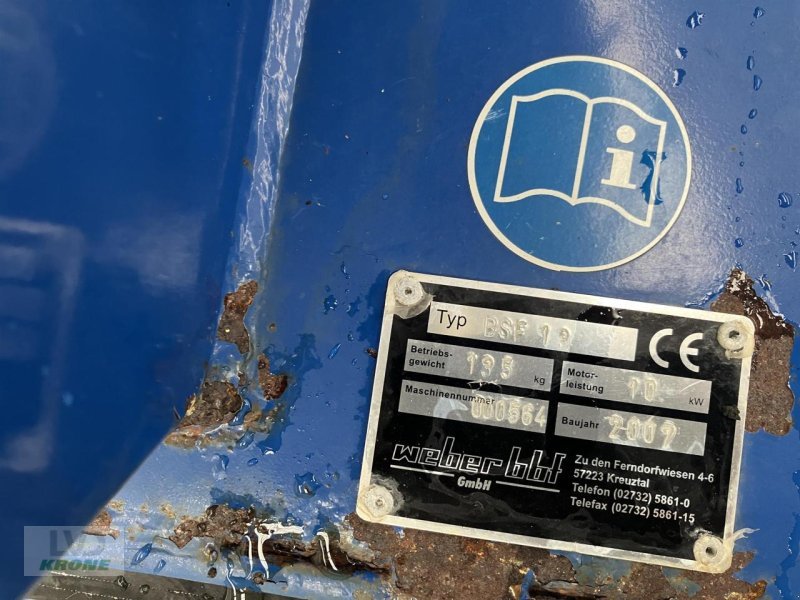 Sonstige Grünlandtechnik & Futtererntetechnik tip Sonstige Weber BBF BSF 13, Gebrauchtmaschine in Spelle (Poză 5)